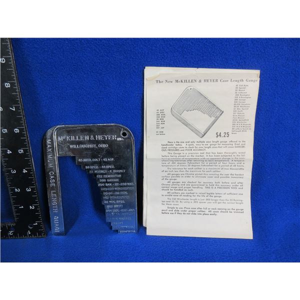 McKillen & Heyer Maximum Case Length Gauge