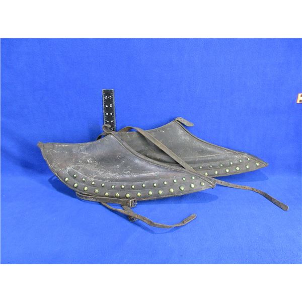 Pair of Leather Scotch Tops for Heavy Horse