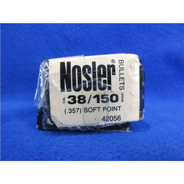 38 Cal. .357" 150gr SP Nosler Bullets - Box of 100