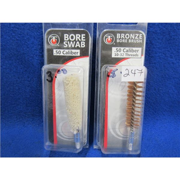 NEW - 50 Cal Bore Swab and Bronze Bore Brush