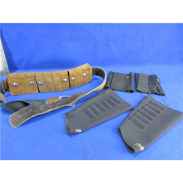4 Rifle Stock Ammo Sleeves and 43" Ammo Belt