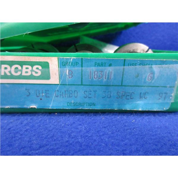 38 Spl WC 3 Die Carbo Set with Shellholder # 1