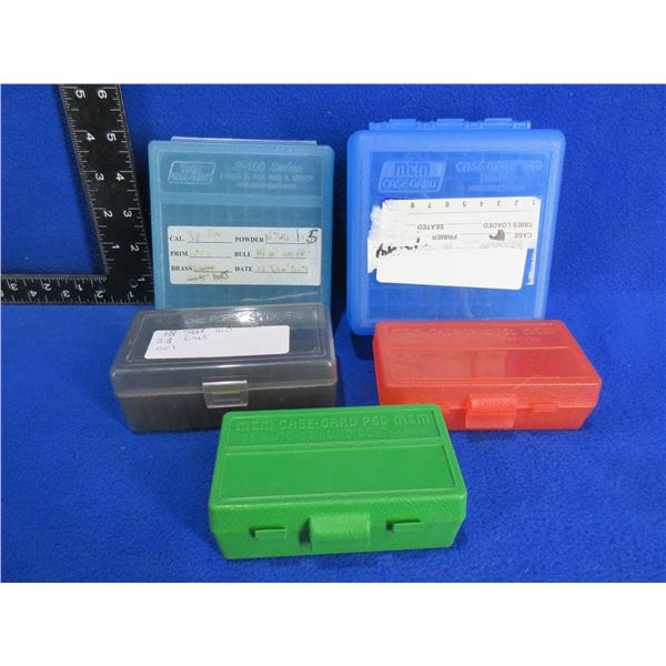 Lot of 5 Empty Plastic Ammo Boxes