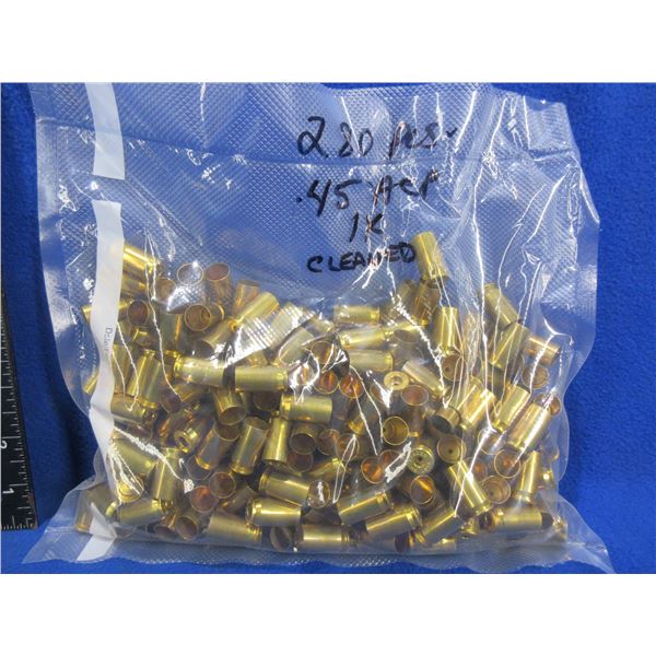 Brass Only - 45 ACP Once Fired Cleaned Deprimed