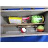 Image 3 : Wood Tackle Box with Assorted Fishing Tackle