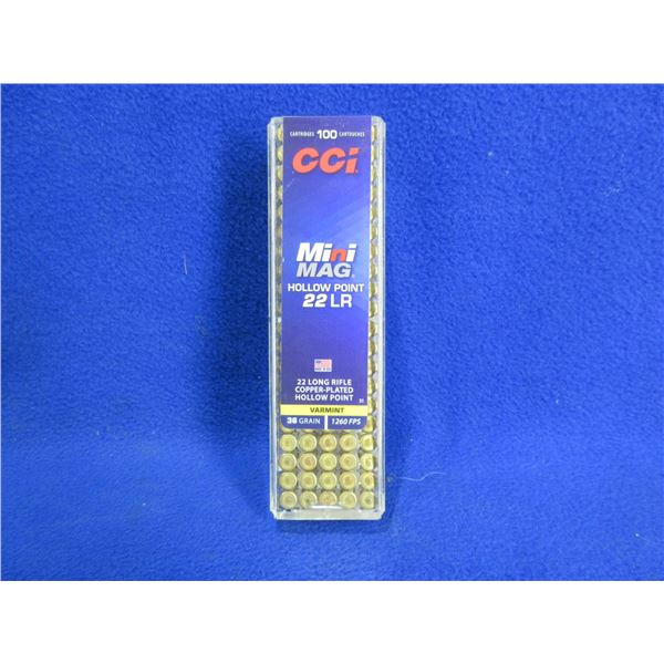 22 LR 36gr HP Copper Plated Mini Mag CCI Cartridges