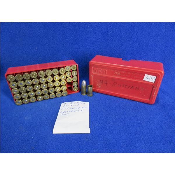 44 Russian Reloads - Box of 41 + 9 Brass