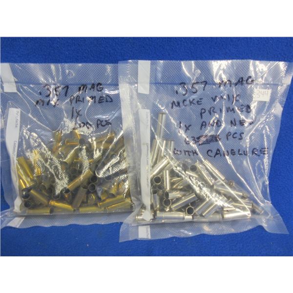 Primed Brass Only - 357 Mag Once Fired Primed