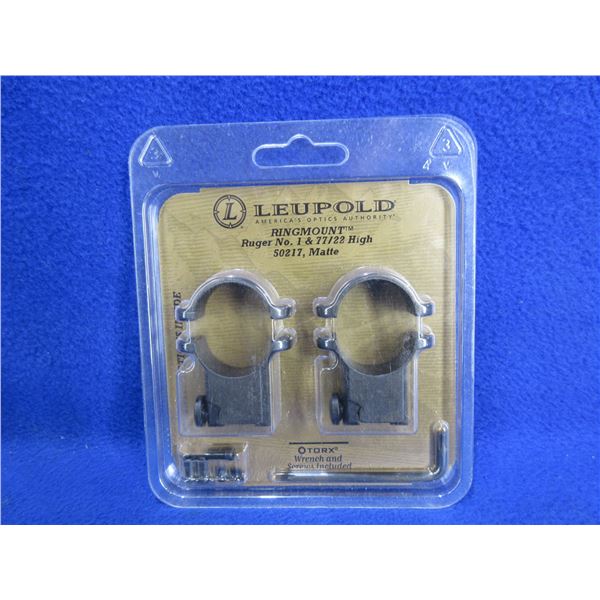 Leupold Ringmount Ruger No. 1 & 77/22 High 50217 Rings