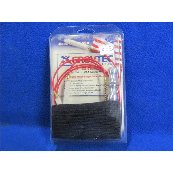 NEW - Grovtec 204 Cal. Rifle EZ Clean Bore Cleaner