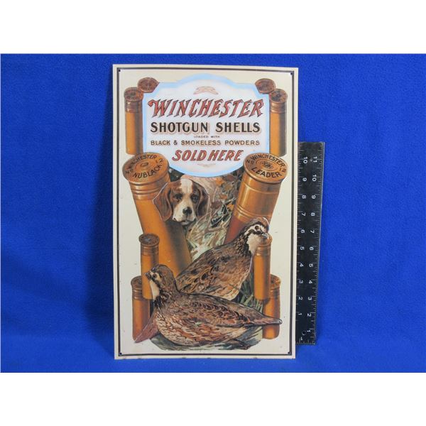 Winchester Shotgun Shells Tin Sign - 10" x 16"