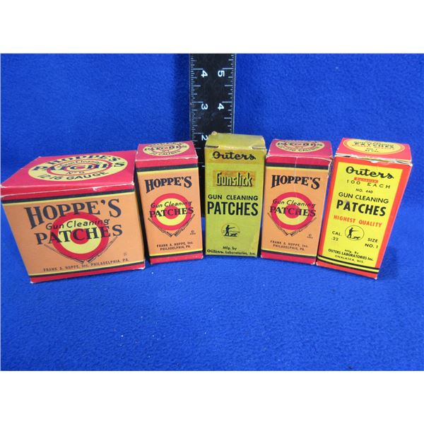 5 Collector Boxes - Hoppe's and Outers Cleaning Patches