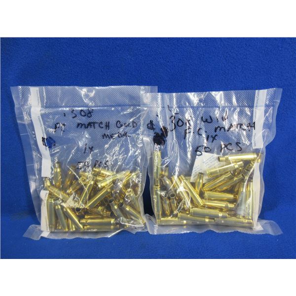 Brass Only - 308 Win. Once Fired FC Match Unprimed