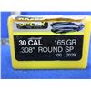 Image 2 : 30 Cal. .308" 165gr Round SP Speer Bullets - Box of 79