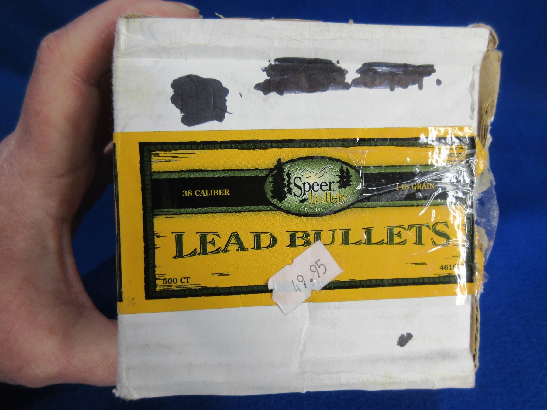 38 Cal. .358" 148gr HBWC Lead Speer Bullets