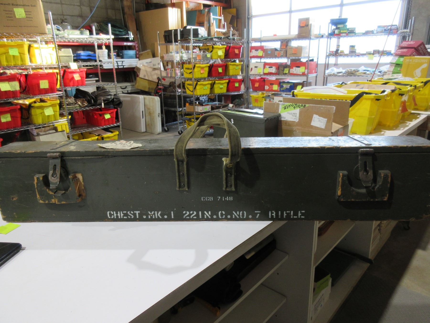 Canadian Military Wood Rifle Box - MK.I 22IN.C.NO.7 Rifle