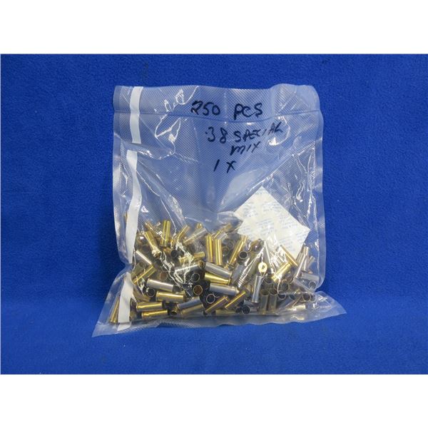 Brass Only - 38 Spl Once Fired Unprimed - Bag of 250