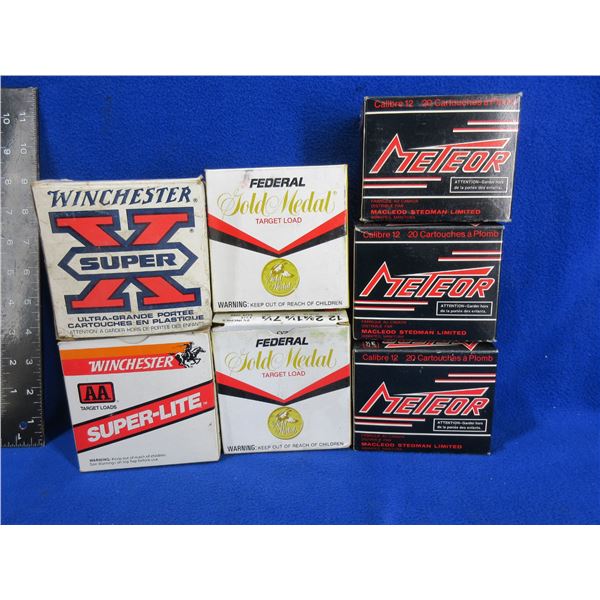 7 Empty Collector 12 Ga Shotshell Boxes