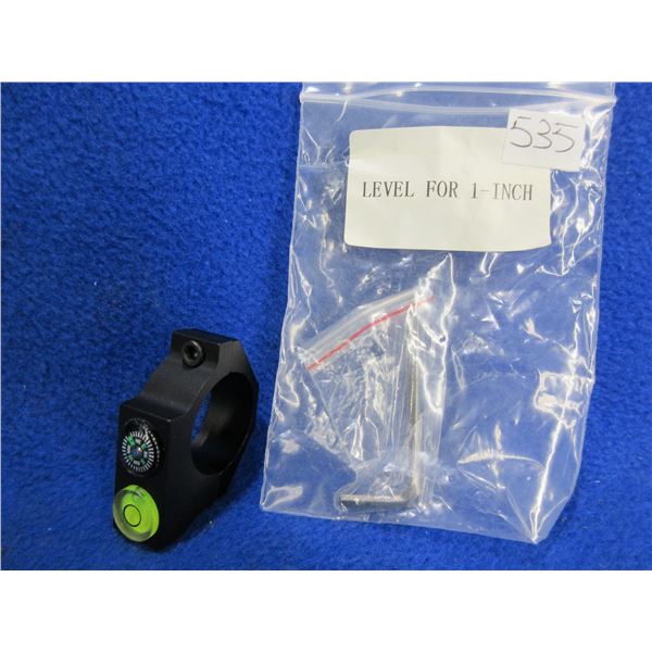 NEW - 25.4MM Riflescope Bubble Level with Compass