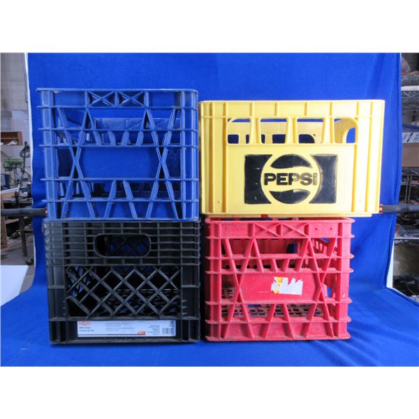 3 Milk Crates and 1 Pop Crate