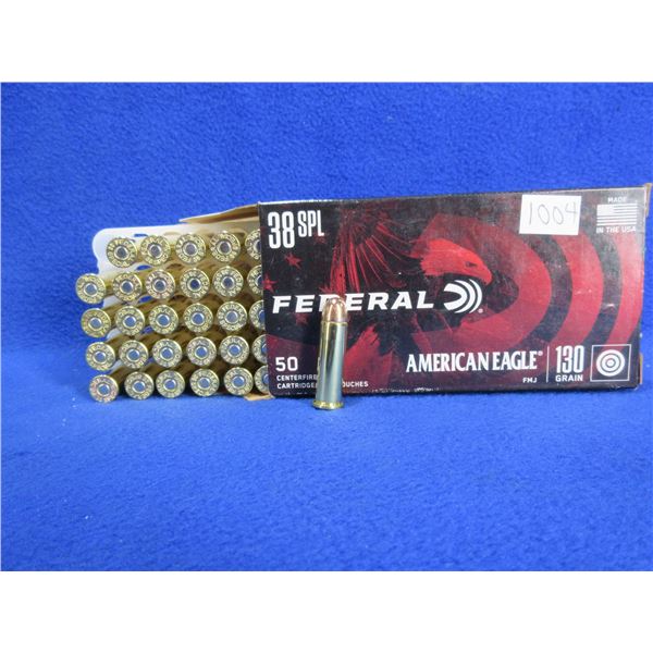 38 Spl 130gr FMJ American Eagle Federal Cartridges