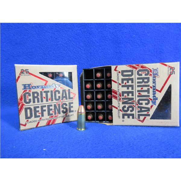 32 Auto 60gr FTX Critical Defense Hornady Cartridges