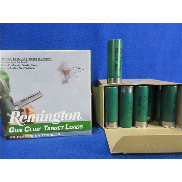 12 Ga 2 3/4" 7 1/2 Shot Target Loads Remington Shotshells