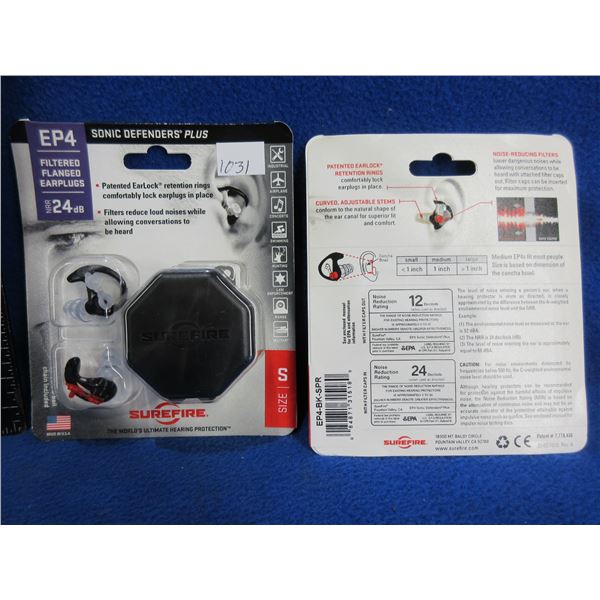 NEW - Surefire EP4 Filtered Flanged Earplugs - 2 Packages