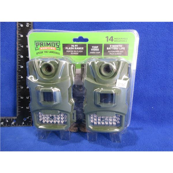 NEW - Primos 14MP Trail Cameras - Set of Two
