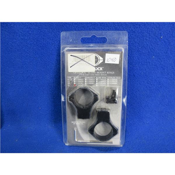 NEW - Sako Optilock 1" High Scope Mount Rings