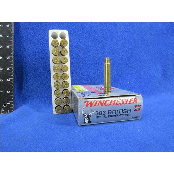 Brass Only - 303 British Winchester Super-X - Box of 19
