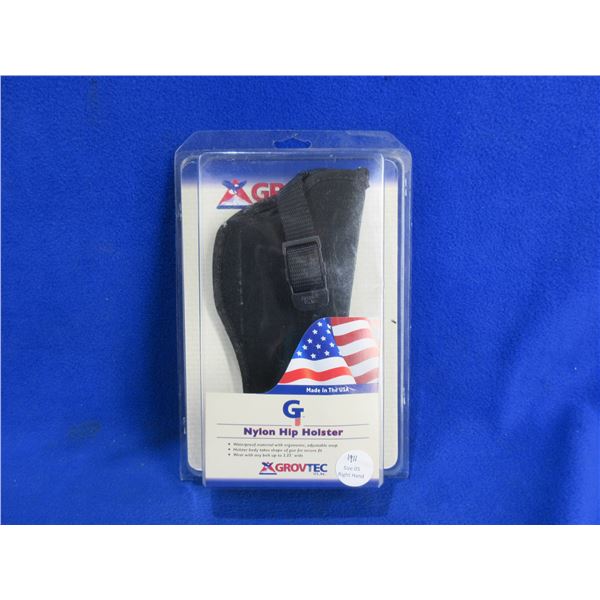 NEW - Grovtec Nylon Hip Holster - Size 5 - Right Hand