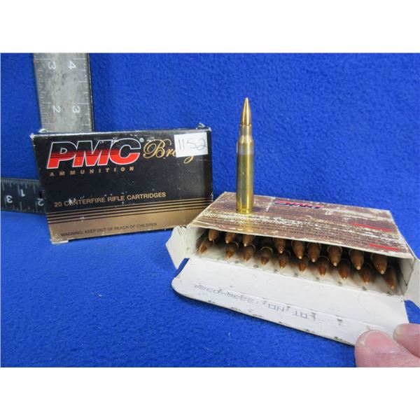 223 Rem. 55gr FMJ BT PMC Bronze Cartridges