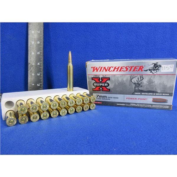 7MM Rem. Mag 150gr PP SuperX Winchester Cartridges