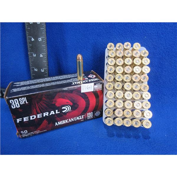 38 Spl 130gr FMJ American Eagle Federal Cartridges