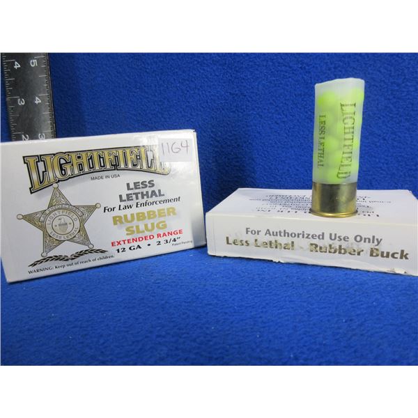 12 Ga 2 3/4" Rubber Slug and Rubber Buckshot Shotshells