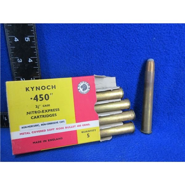 Collector Ammo - 450 Kynoch Nitro-Express Cartridges