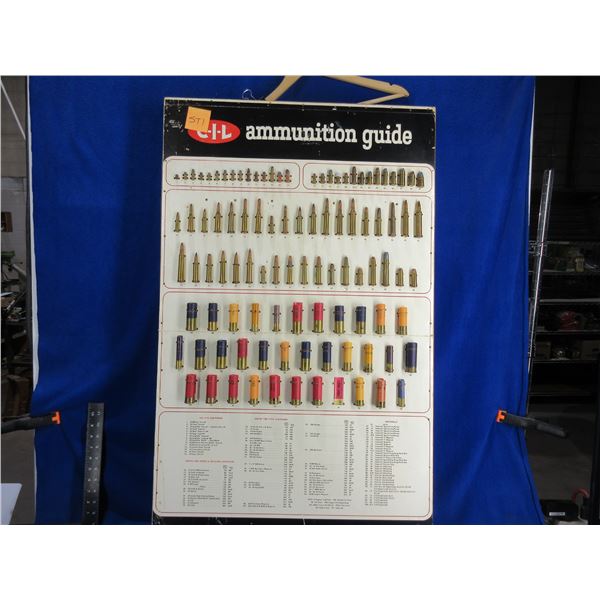 CIL Ammunition Guide Bullet Board - 40" x 24"