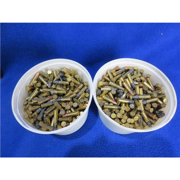 22 LR Mixed Cartridges - 2 Tubs of Approx. 500 - 1000 Total