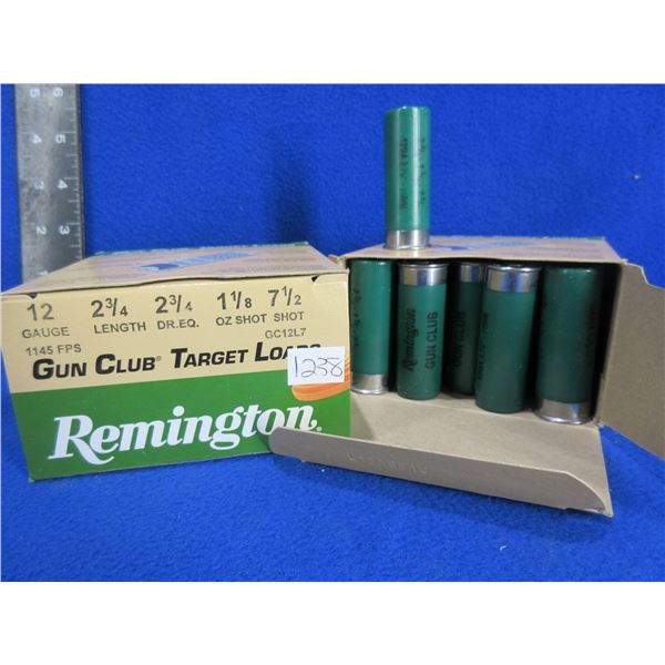 12 Ga. 2 3/4" 7 1/2 Shot Target Load Remington Shotshells