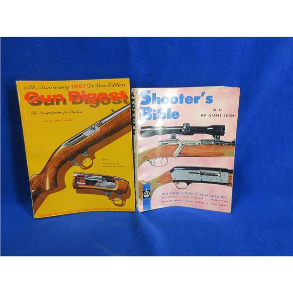 2 Books - Gun Digest 1961, Shooter's Bible 1961