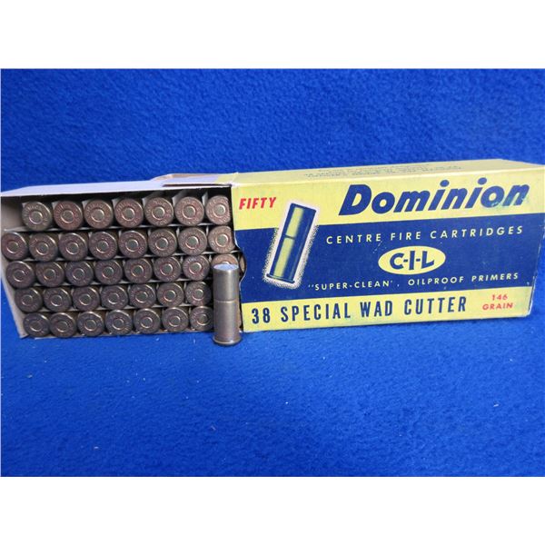 Collector Ammo - 38 Spl 146gr Wad Cutter CIL Cartridges