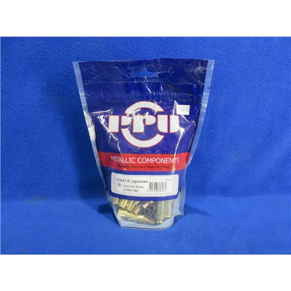 NEW - Brass Only - 6.5X51 R Japanese Unprimed PPU