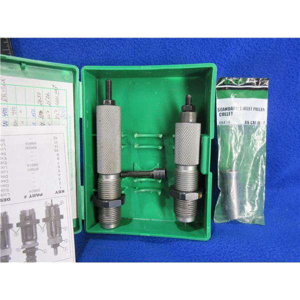 RCBS 416 Rem. Mag FL 2 Die Set with Bullet Puller Collet