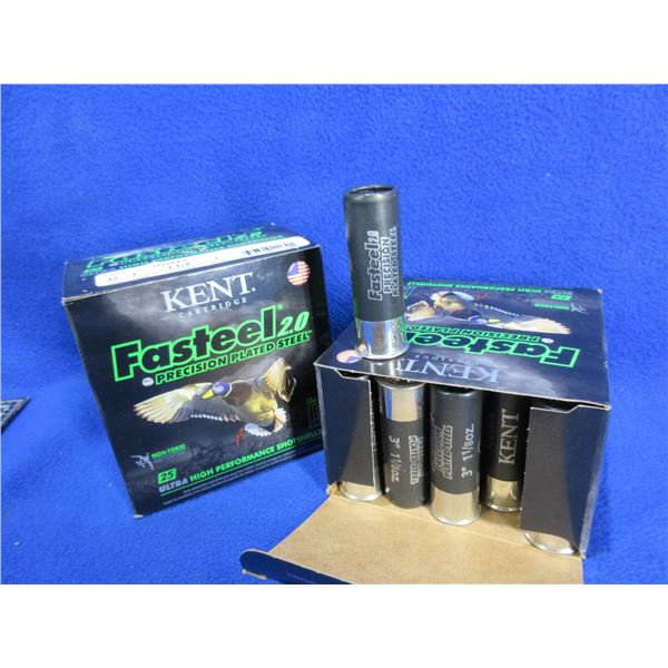 12 Ga 3" 2 Shot Kent Fasteel 2.0 Shotshells - 2 Boxes of 25