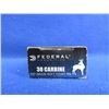 Image 2 : 30 Carbine 100gr SP RN Federal Cartridges - Box of 20