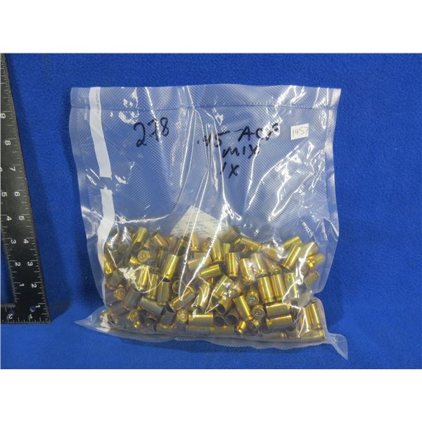 Brass Only - 45 ACP 1x Fired Unprimed - Bag of 278