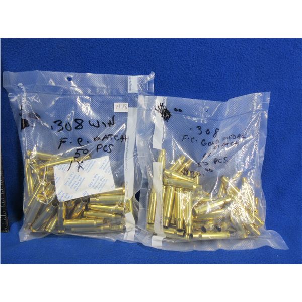 Brass Only - 308 Win. 1x Fired F C Match Deprimed