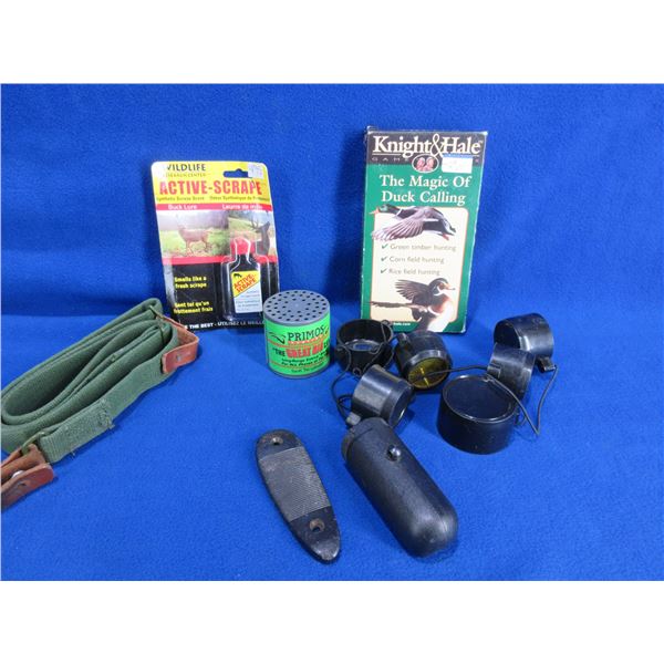 Lot of Misc. - Lens Covers, Active Scrape, Primos Can