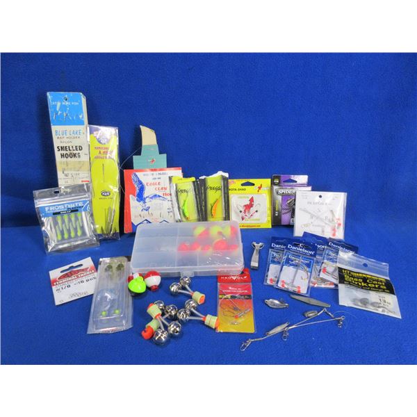 Lot of Misc. - Lures, Hooks, Bobbers, Spider Web, Weights
